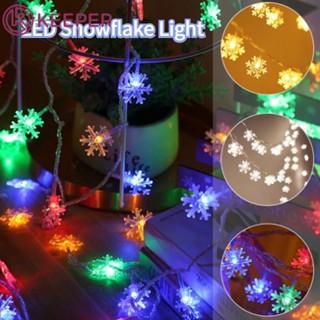 10/20led String Fairy ไฟโดย Usb/by Battrty Snowflake Star Xmas Tree Christmas Party Home Decor โคมไฟอบอุ่น【Keeper】