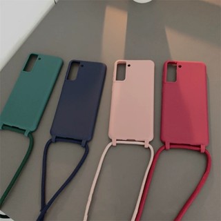 พร้อมส่ง เคสโทรศัพท์มือถือ ผ้าไนล่อน พร้อมสายคล้อง สําหรับ Samsung S22 S22PLUS S22Ultra A52 S20 S21Ultra S21FE S20FE