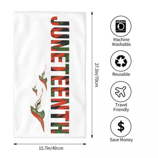 Juneteenth (1) ผ้าขนหนู ทรงสี่เหลี่ยม ขนาด 70x40 ซม. สําหรับออกกําลังกาย โยคะ วิ่ง กลางแจ้ง