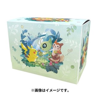 [Pokemon Japan]Deck Box - ลาย Gift of the Forest ลิขสิทธิ์แท้ Pokémon Center กล่องใส่การ์ด, สลีฟ, โปเกมอนเซนเตอร์