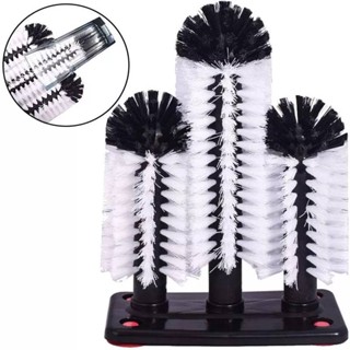 เครื่องล้างแก้ว แปลงล้างแก้ว3หัว Glass Cleaning Brush Triple 📢มีพร้อมส่ง