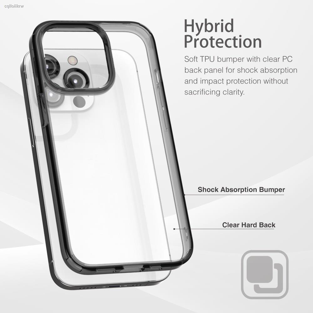 ส่งตรงจากกรุงเทพ(แถมฟิล์ม) เคส JTLEGEND Hybrid Cushion Case สำหรับ iPhone 14 / 13 12 Plus Pro Max