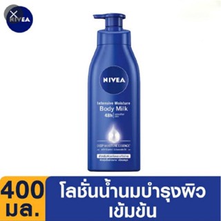 NIVEA นีเวีย  Intensive Moisture Body Milk 400 ml. ของแท้‼️ โลชั่นเนื้อน้ำนมฟื้นบำรุงผิว