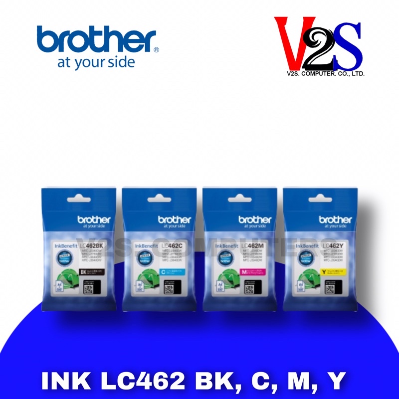 ตลับหมึกอิงค์เจ็ท Brother Ink LC-462 BK,C,M,Y  ของแท้ 100%