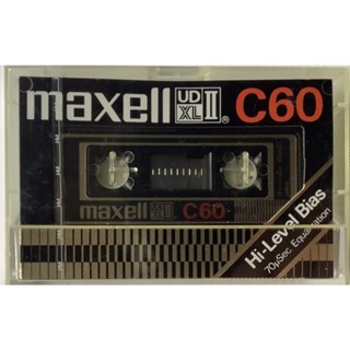 Blank Cassette Tape ซีล เทปคาสเซ็ตเปล่าวินเทจ Maxell UD XL II C60 นาที High Position Type II ซีล Made in Japan เทปเปล่า