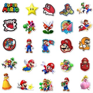 สติ๊กเกอร์ไดคัท สติ๊กเกอร์ มาริโอ Super Mario Die-cut Sticker กันน้ำ PVC 50 ชิ้น 4-8 cm ของเล่น ของสะสม DIY