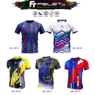 Felet เสื้อแบดมินตัน คอกลม พิมพ์ลายกราฟฟิค คอลเลกชัน 3