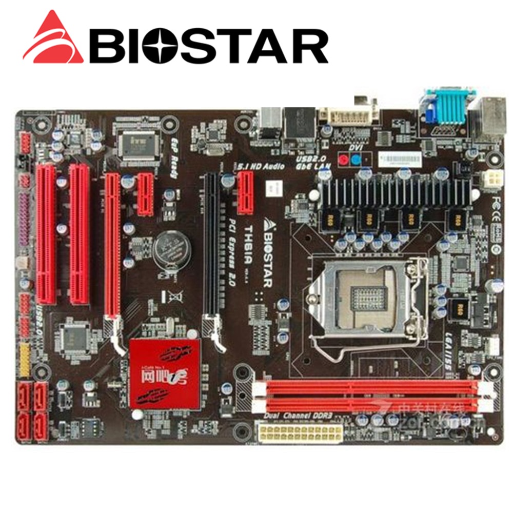 【Delivery within 48 hours】Free shipping 100% Original motherboard for Biostar TH61A LGA 1155 DDR3 Motherboard Desktop Boards YCPL #2