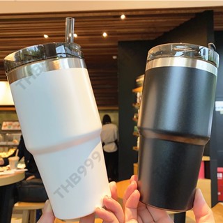 🧊แก้วความเย็น🧊ของเเท้ Vacuum cup แก้วเยติ เก็บความอบอุ่นได้ 12 ชั่วโมง ขนาด 30 Oz ผลิตจากสแตนเลส304 พร้อมส่ง