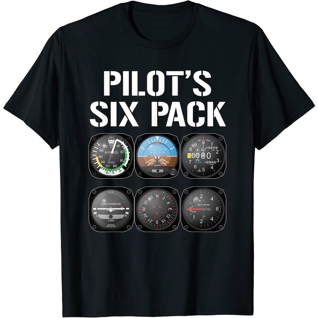 ใหม่แฟชั่น PilotS Six Pack ตลกนักบินการบิน Flying Tee เสื้อยืด Xs-3Xl