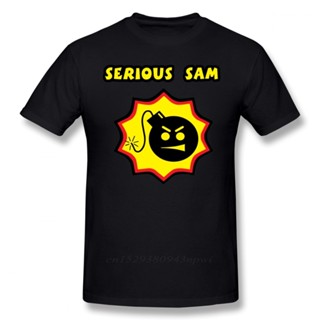 เสื้อยืดผ้าฝ้าย เสื้อยืดแขนสั้น ผ้าฝ้าย 100% พิมพ์ลาย Serious Sam Replica น่ารัก แฟชั่นฤดูร้อน สําหรับผู้ชาย