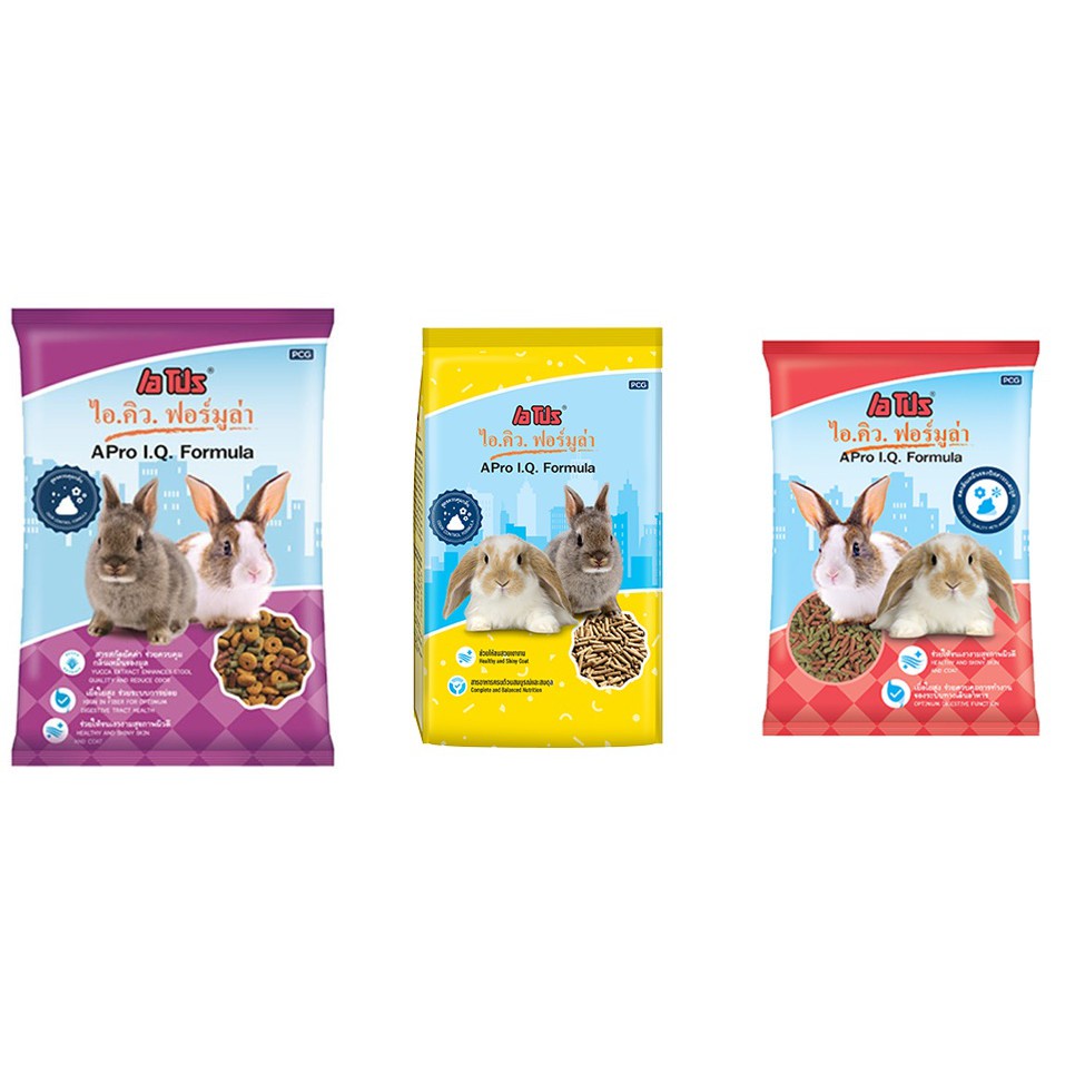 APro I.Q. Formula อาหารกระต่าย ขนาด 1kg.