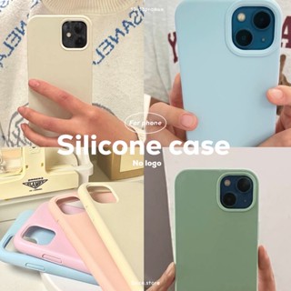 เคสไม่มีโลโก้ สีล้วน เคสเนื้อแมท • Silicon case รุ่น 13-13promax 🫶🏻 ส่งจากไทย • ลบรอยเปื้อนออกได้  เคสซิลิโคนสีล้วน