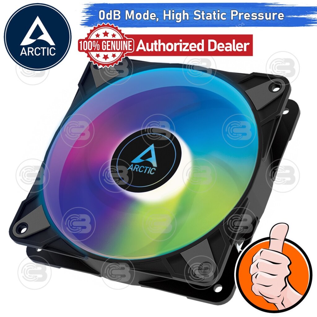 [CoolBlasterThai] ARCTIC PC Fan Case P12 PWM PST A-RGB 0dB (size 120 mm.) ประกัน 6 ปี