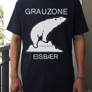 เสื้อผ้าผชเสื้อยืด ลาย Grauzone eisbar BYTE WKLCS-5XL