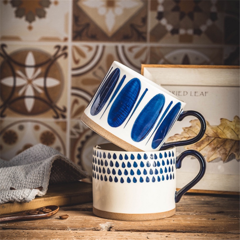Japanese Style Ceramic Mugs Creative Hand-painted Coffee Cups For Home Office Coffee Shop Party Tea Milk Handle Drinkwar #10