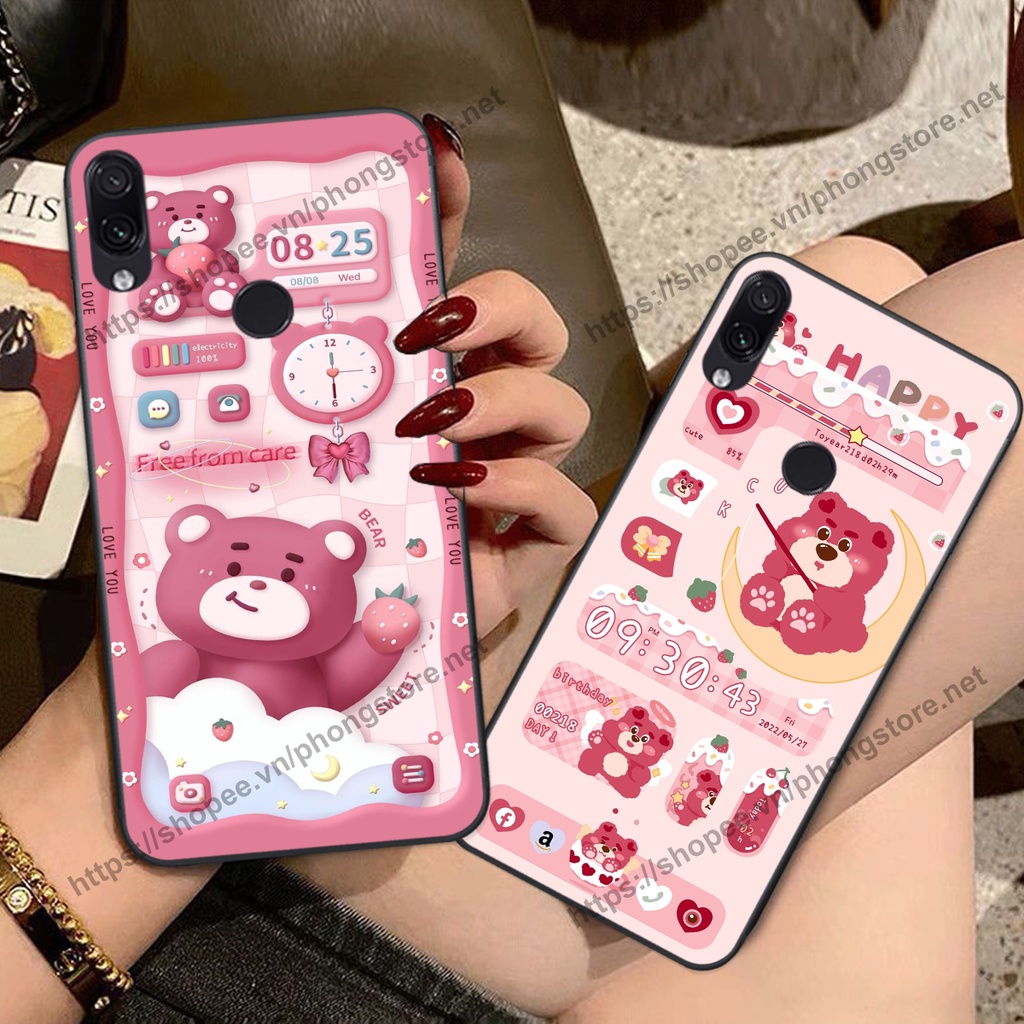 Xiaomi Redmi 7 / Redmi Note 7 / Redmi S2 Case With cute, ราคาถูก 3d Cartoon White Bear