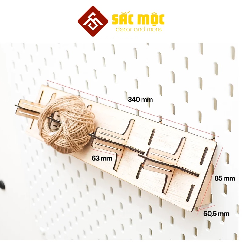 อุปกรณ์เสริม Pegboard สไตล์ IKEA 18 - ที่วางขดลวดสําหรับ Pegboard Hole Board