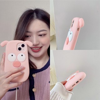 3D การ์ตูน คดี Huawei Nova 11 10 9 9Pro 8 8Pro 7 7Pro P40 P50 P60 Mate30 Mate40 Pro Mate50 เคสมือถือ Cute Cartoon Cover little pig Soft Silicone Case