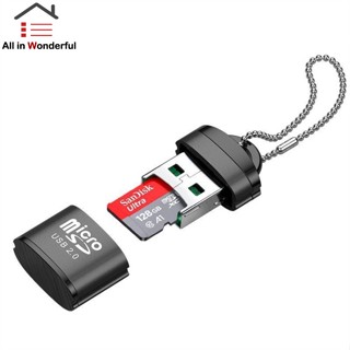 Ws อะแดปเตอร์การ์ดรีดเดอร์ Usb Micro Sd/tf Usb 2.0 Hi-speed Mini Usb สําหรับแล็ปท็อป