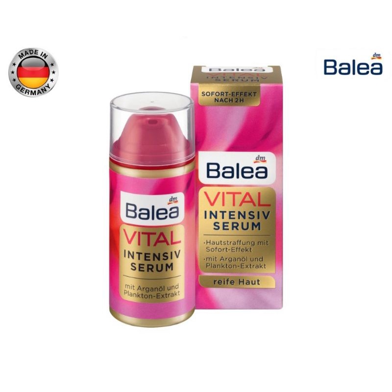 Balea Vital Intensiv Serum บาเลีย เซรั่ม เข้มข้น บำรุงผิวหน้า ลดริ้วรอย นำเข้าจากเยอรมัน 🇩🇪 30 ml