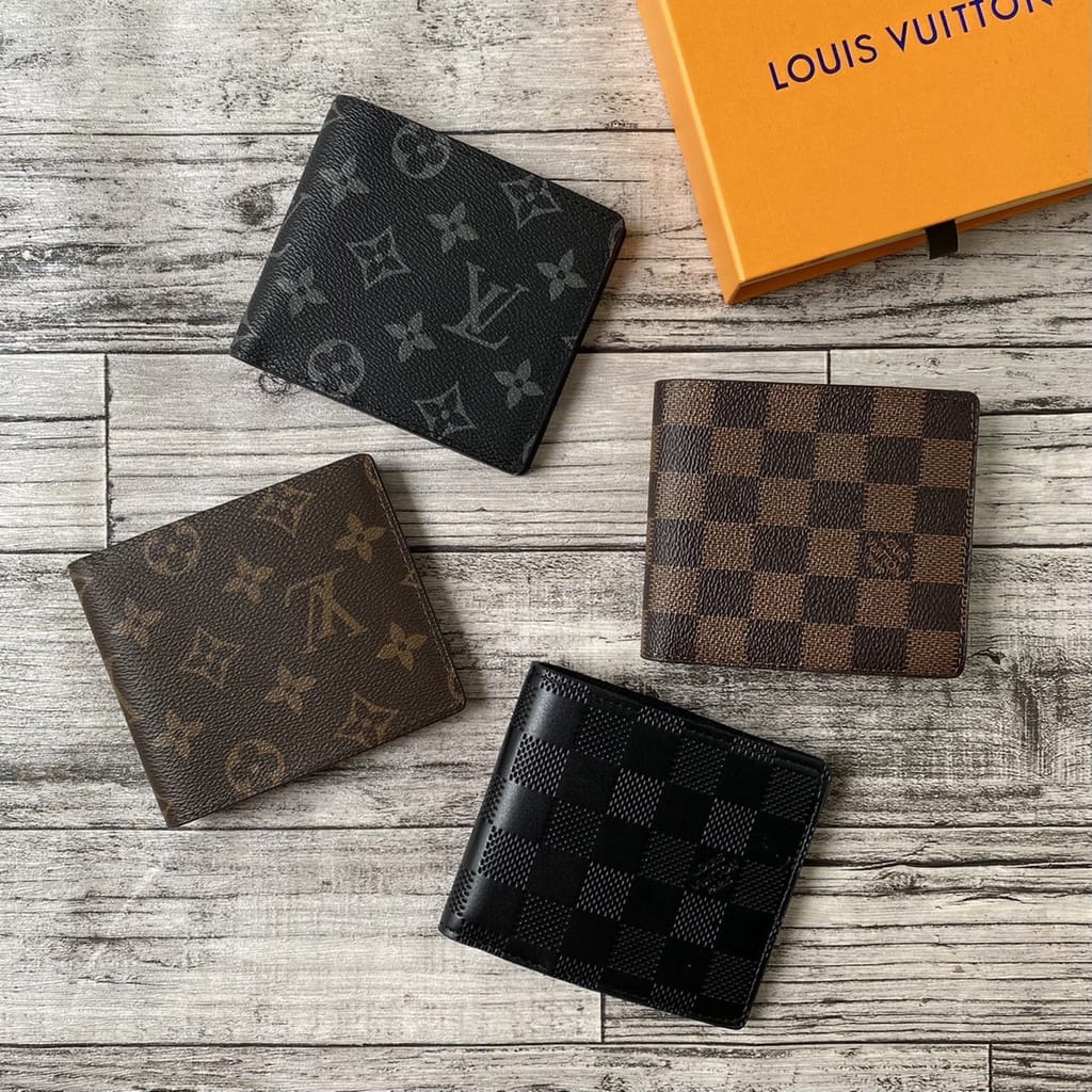 Lv MONOGRAM DAMIER MEN& 39;S FOLDING WALLET