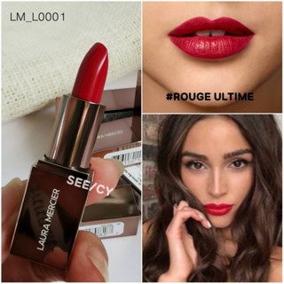 cosmetichub69 แท้ทั้งร้าน !! ลิปสติกลอร่าขนาด 1.4 กรัม LAURA MERCIER NEW ROUGE SILKY CREME สี ROUGE ULTIME #NO BOX