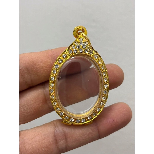 ตลับเงินชุบทองใส่เหรียญรูปทรงทั่วไปขนาดตลับ2.7x3.5cm