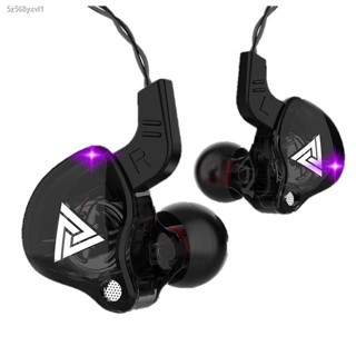 (สปอตสินค้า)✢QKZ หูฟัง AK6 Earphone Sport Earbuds Stereo หูฟังอินเอียร์ ระดับเสียง HI-FI ไมค์เพิ่ม/ลดเสียง สายยาว 1.2 เม