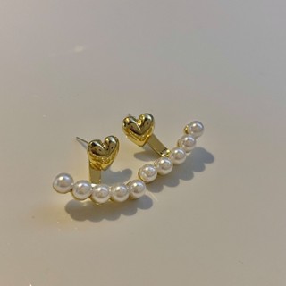 momo heart gold - morning.earrings