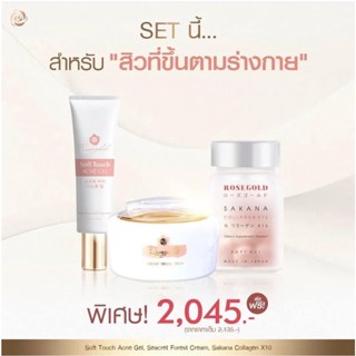 โรสโกลด์ ROSEGOLD ชุดดูแลผิวหน้าอย่างครบครัน SET นี้สำหรับสิวที่ขึ้นตามร่างกาย