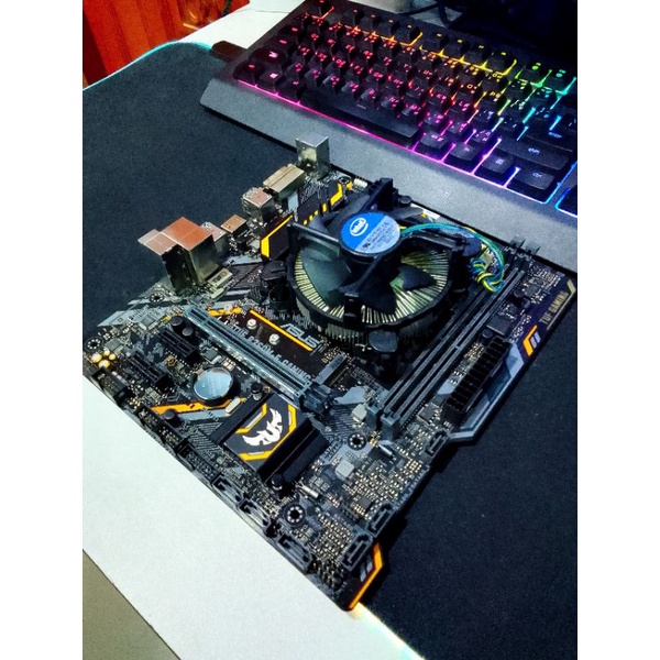 ชุดเมนบอร์ด CPU i3 8100 3.60Ghz Intel HD 630พร้อม MB Asus TUF B360M-E Gaming DDR4
