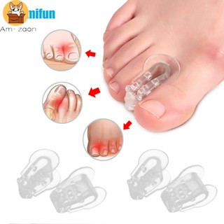 [Am-az] อุปกรณ์แยกนิ้วเท้า ซิลิโคนใส 2 ชิ้น