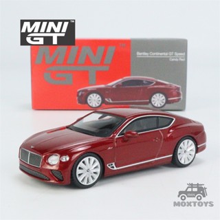 โมเดลรถยนต์ รุ่น MINI GT 1:64 Bentley Continental GT Speed 2022 Candy Red LHD Diecast