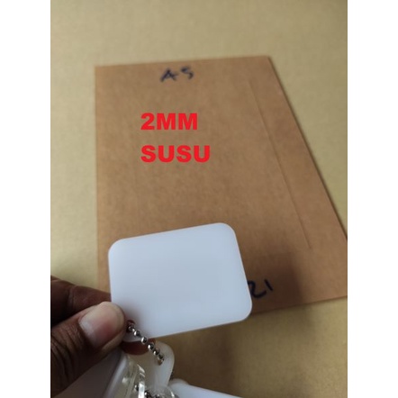 A5 MILK WHITE แผ่นเลเซอร์ตัด 2MM 3MM THICKNESS