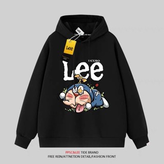 ✨Lee Doraemon Hoodie เสื้อแจ็คเก็ตลำลอง สไตล์เกาหลี แขนยาว