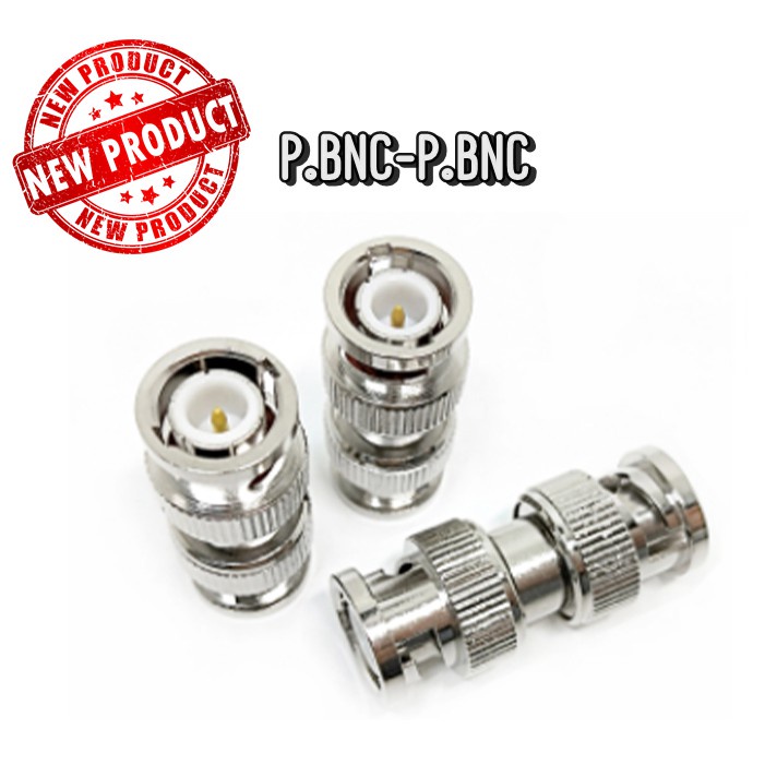 P.BNC-J.BNC / P.BNC-P.BNC / J.BNC-J.BNC ข้อต่อขั้วแบบต่างๆ ( ราคาต่อ 1 ชิ้น )