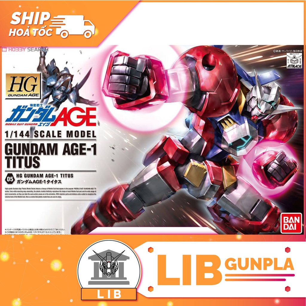 Gundam HG Age Gundam Age 1 Titus Assembly Model