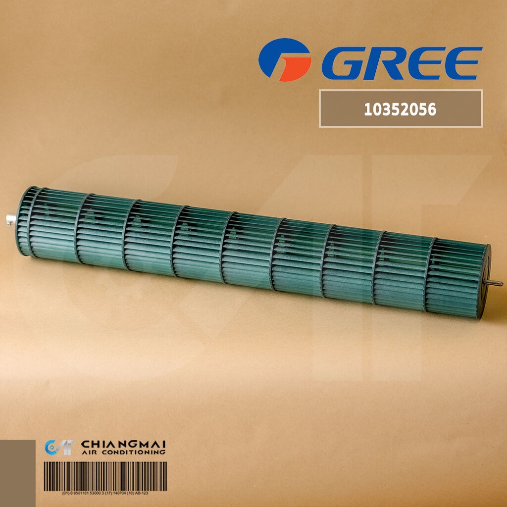 10352056 ใบพัดลมคอยล์เย็น Gree ใบพัดลมโพรงกระรอก โบเวอร์แอร์ กรี รุ่น GWC12QCI (Ø98 x 633.5 mm.)
