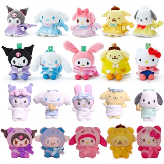 พวงกุญแจ จี้ตุ๊กตาอนิเมะ Kuromi Sanrio Melody Cinnamoroll Wishmemell Pochacco Hello Kitty ของเล่นสําหรับเด็ก