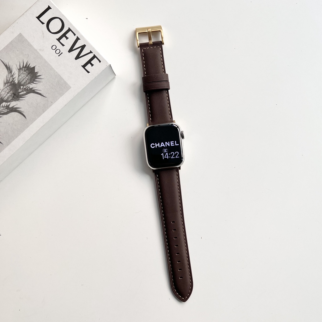 สายหนังหนังลูกวัวสําหรับ แอปเปิล ดู 38 มม.40 มม.41 มม.42 มม.44 มม.45 มม.49 มม.สําหรับ ฉันดู ชุด 10 9 8 7 กับ 6 5 4 3 2 1 สายนาฬิกา - รูปที่ 4