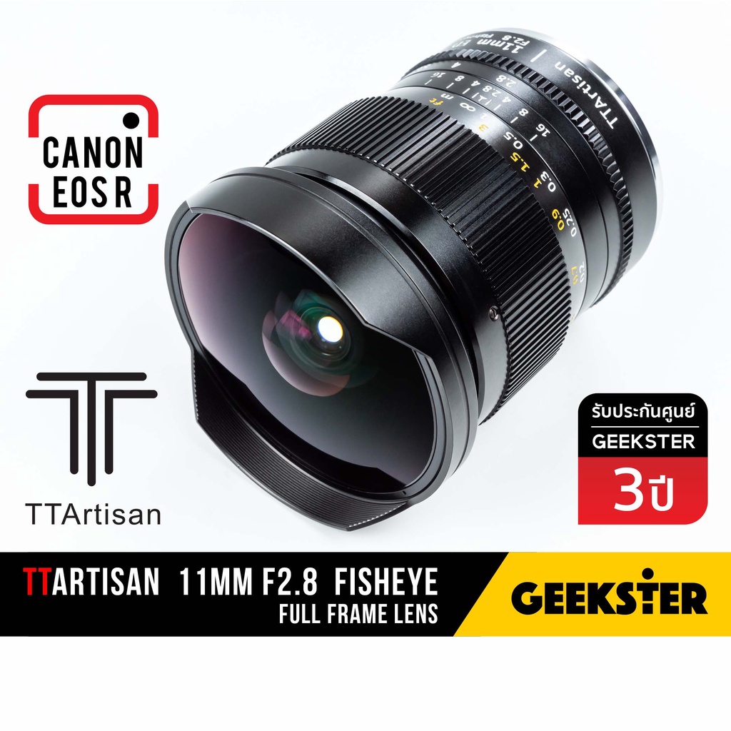 🇹🇭 Fisheye TTArtisan 11mm f2.8 Canon EOS R เมาท์ตรง ( Full Frame / RF / แคนน่อน / ฟิชอาย / ไวด์ / Wi