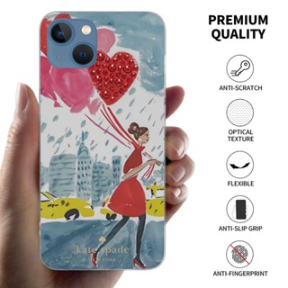 พร้อมส่ง! เคสโทรศัพท์มือถือ แบบใส ลาย Kate Spade หรูหรา สําหรับ IPhone 14 13 12 11 Pro Max Mini XS XR 7 8 Plus SE