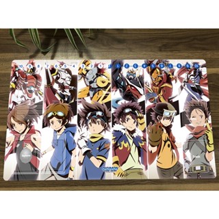 แผ่นรองเมาส์เล่นเกม Digimon Playmat Six Legendary Heroes DTCG CCG พร้อมกระเป๋าฟรี