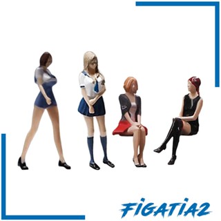 [Figatia2] Resin 1:64 Girl Figure Handpainted for Diorama Scenery Collections Layout