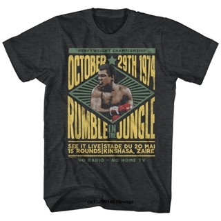 Sanc6 [พร้อมส่ง] เสื้อยืดแขนสั้น พิมพ์ลาย Muhammad Ali 60S Rumble Jungle October 29 1974 พลัสไซซ์ พลัสไซซ์ สําหรับผู้ชาย