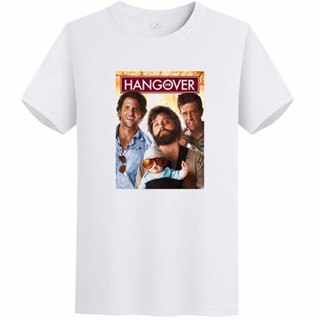 เสื้อสาวอวบ เย็น Hangover ภาพยนตร์โปสเตอร์กราฟิกเสื้อยืดแขนสั้นเสื้อยืดแขนสั้นเสื้อยืดขนาดใหญ่เสื้อยืดคอโอ - คอฤดูร้อน S