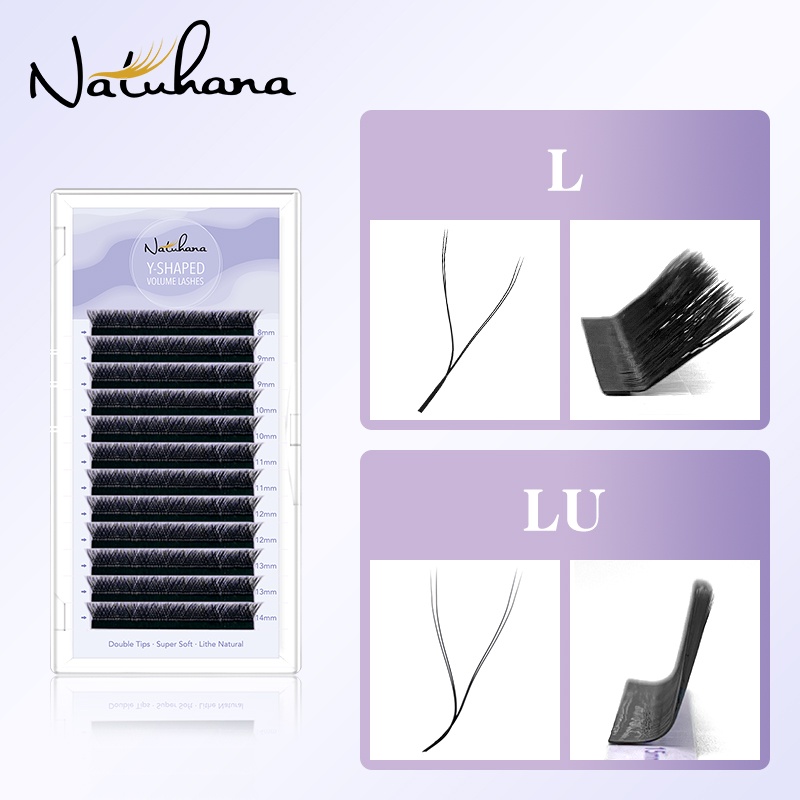 NATUHANA W YY Lashes L LU(M) ขนตาปลอม ขนมิงค์ 3D รูปตัว W