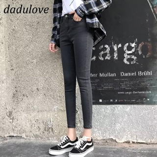 DaDulove💕 New Korean Version Ins Skinny Jeans High Waist Thin Elastic Pencil Pants Fashion Womens Clothing