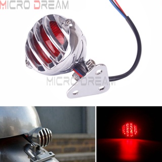 Vintage Motorcycle 12v LED Tail Brake Light Retro Bates Rear Lamp for Harley Cafe Racer Bobber Custom Scrambler Grill Ta